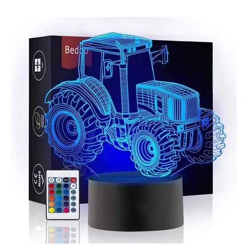 3d tractor night light