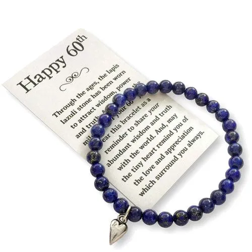 60th birthday bracelet
