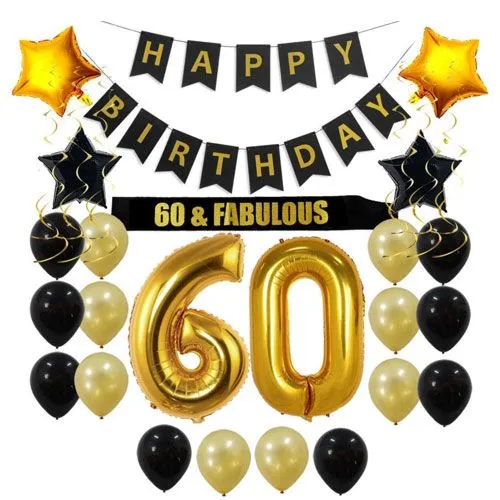 60th birthday decorations