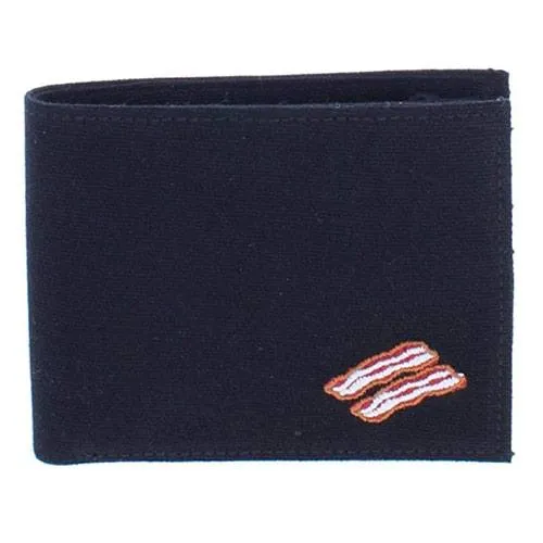 bacon bifold wallet