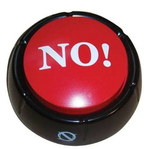 big red no button