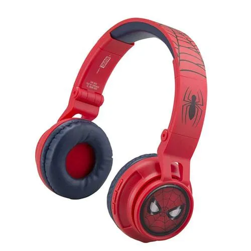 bluetooth spiderman headphones present