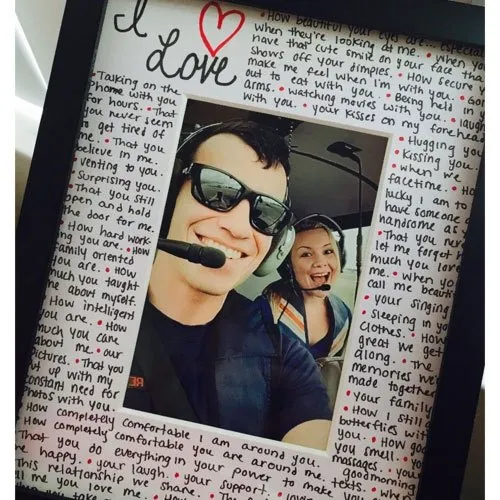 personalized boyfriend photo frame