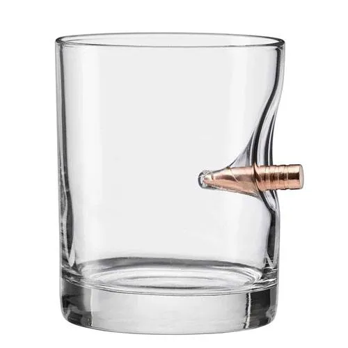 bullet whiskey drinking glass