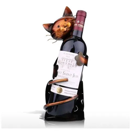 cat wine bottle holder