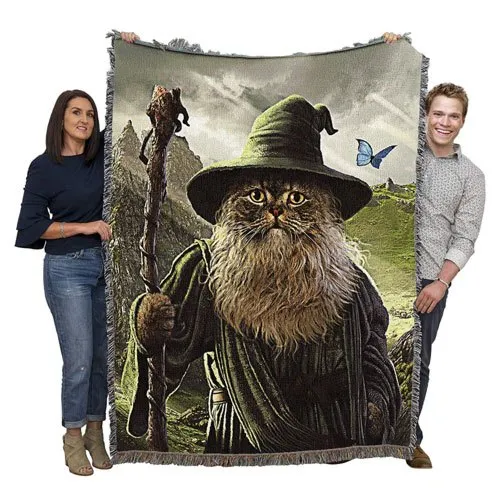 catdalf woven throw blanket