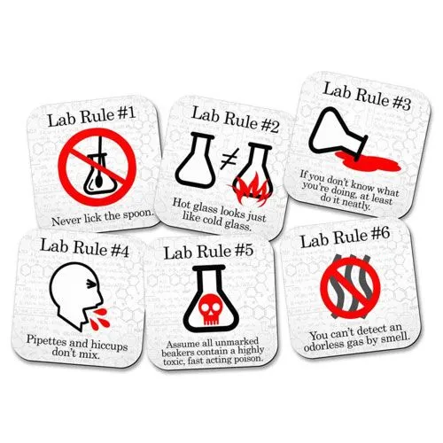 chemistry drinks coaster gift set