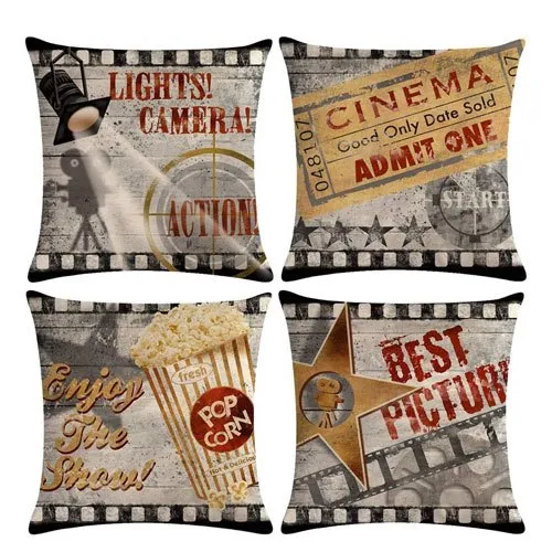 cinema pillow covers