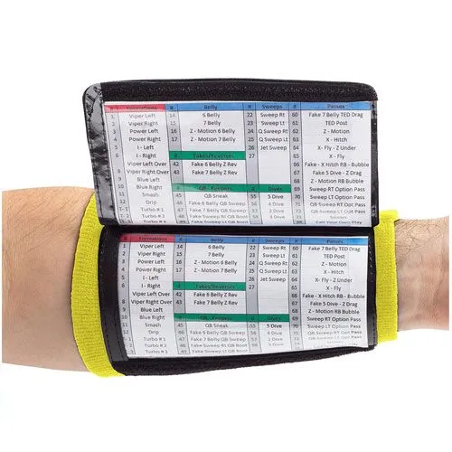 coach wristband playbook