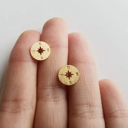 compass earrings