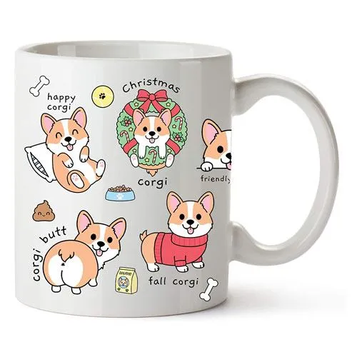 corgi coffee mug