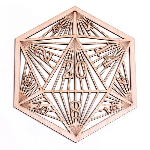 d20 dnd wall art