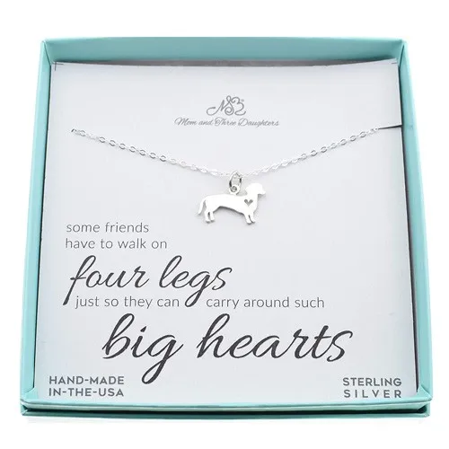 dachshund dog necklace