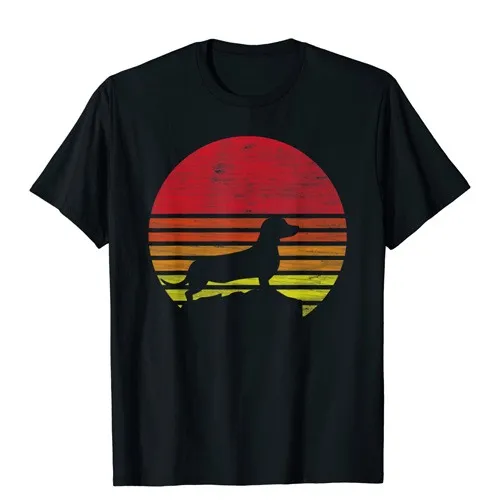 dachshund retro t-shirt