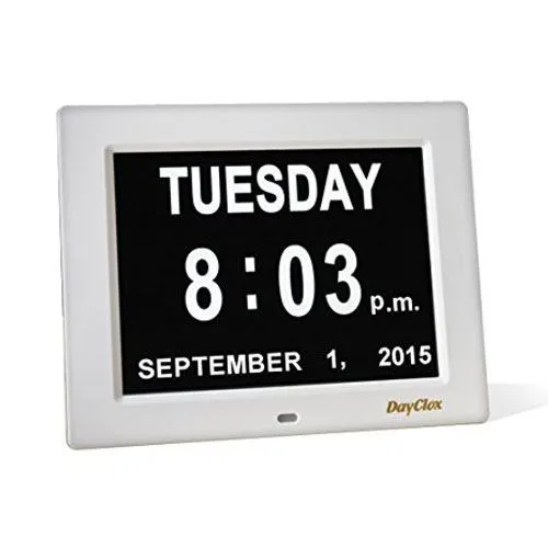 senior digital calendar clock