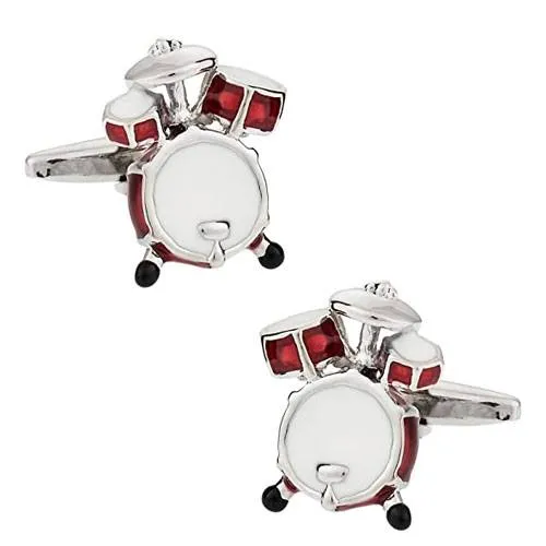 drum kit cufflinks present
