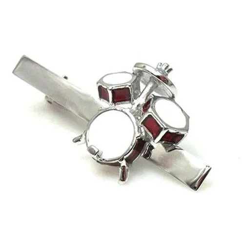 drum set tie clip