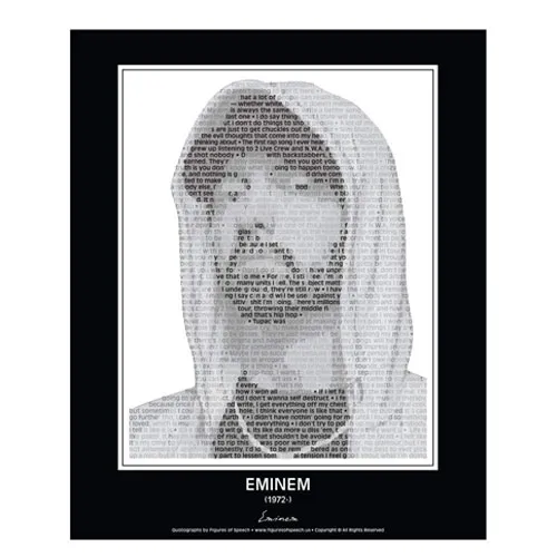 eminem quotes wall art
