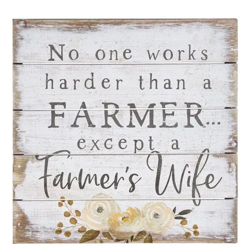 farmer's wife wall art sign 