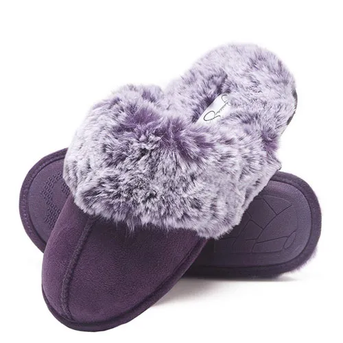 faux fur house slippers