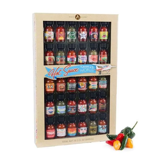 hot sauces from around the world gift set