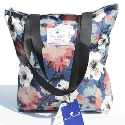 floral tote bag