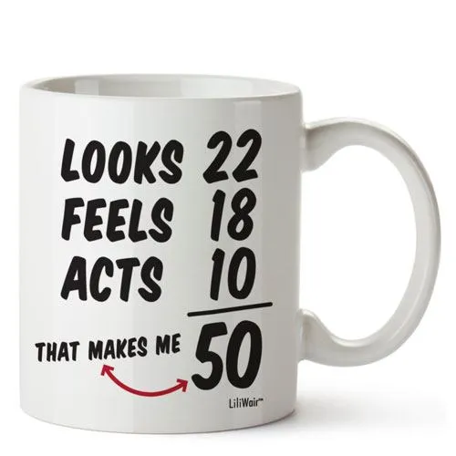 funny birthday mug