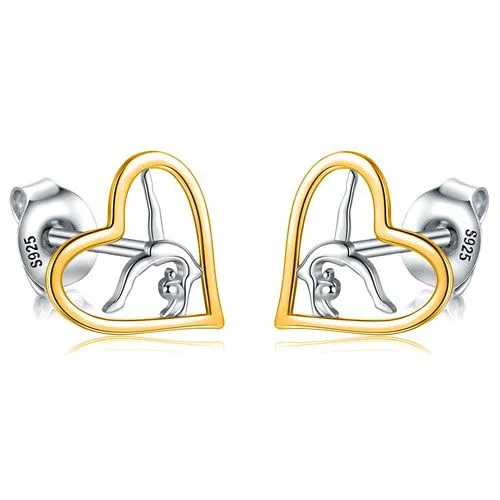 gymnast stud earrings