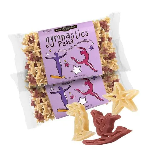 gymnastics pasta shapes