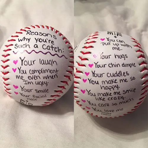 DIY baseball gift idea