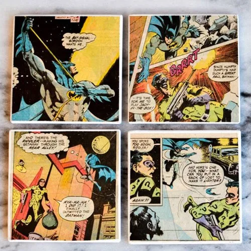 comic book coasters