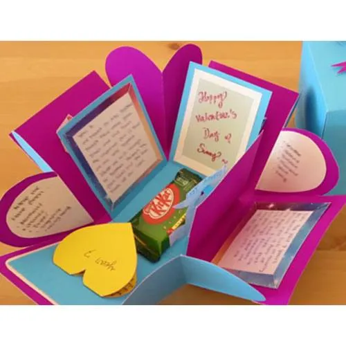 handmade surprise exploding box