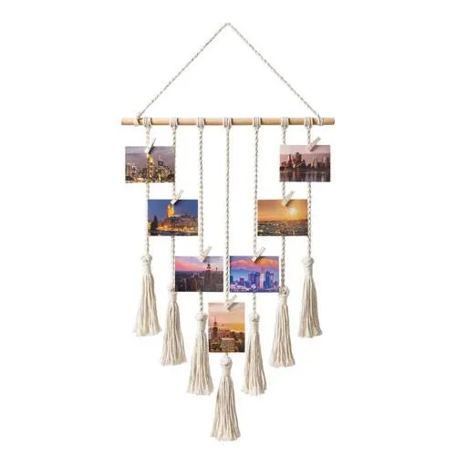 hanging photo display