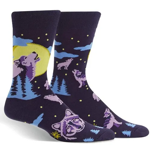 howling wolf socks
