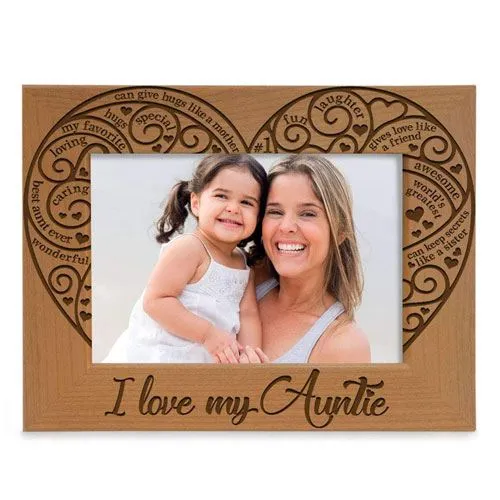i love my auntie photo frame