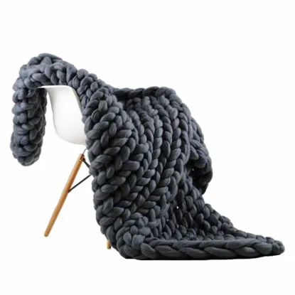 knitted large throw