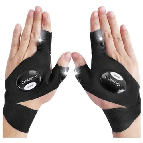 LED flashlight gloves