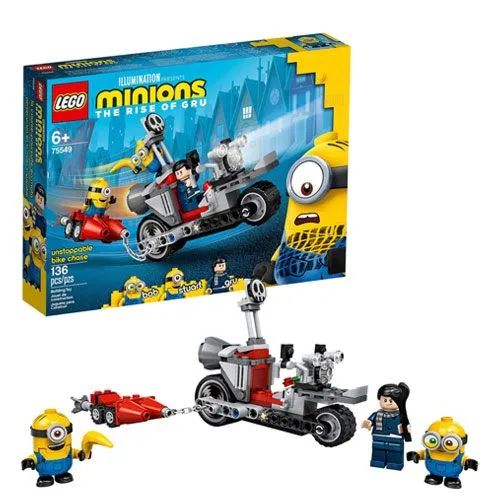 minions bike chase LEGO set