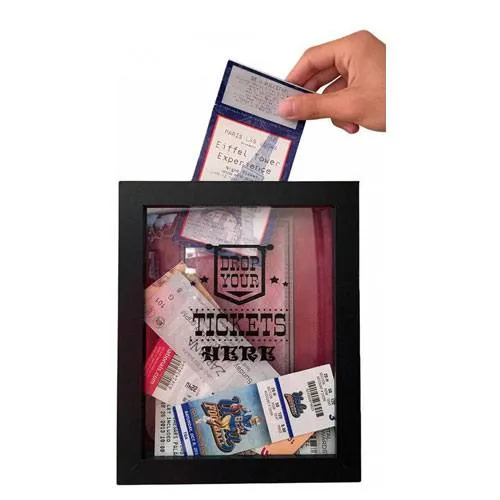 movie ticket shadowbox