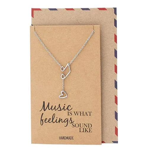 music note jewelry necklace