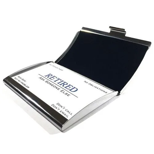 retired business cards