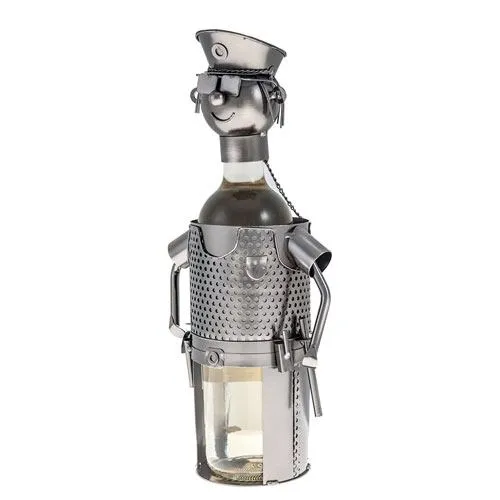 police officer wine bottle holder