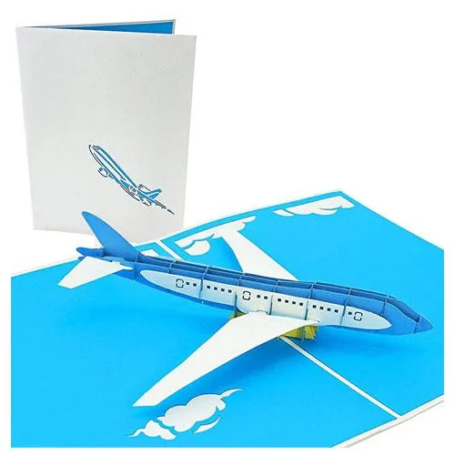 airplane pop up card
