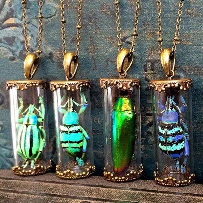 insect necklaces