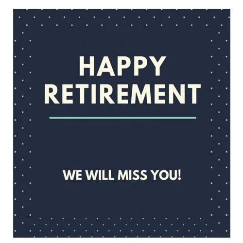 happy retirement guest book