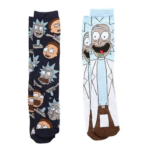 rick and morty socks pair