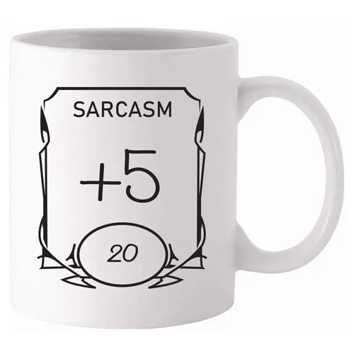 sarcasm stats dungeons and dragons gift