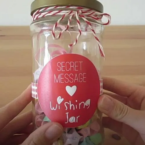 secret message in a bottle gift