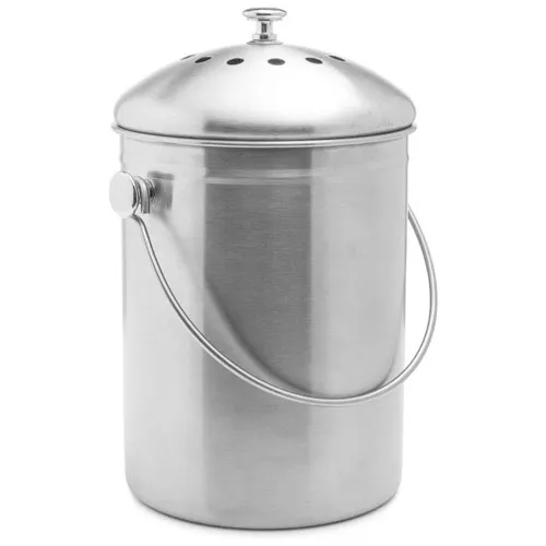 stainless steel compost bin