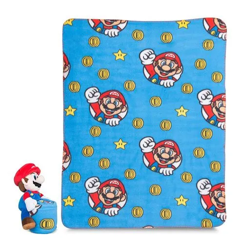 super mario soft throw blanket